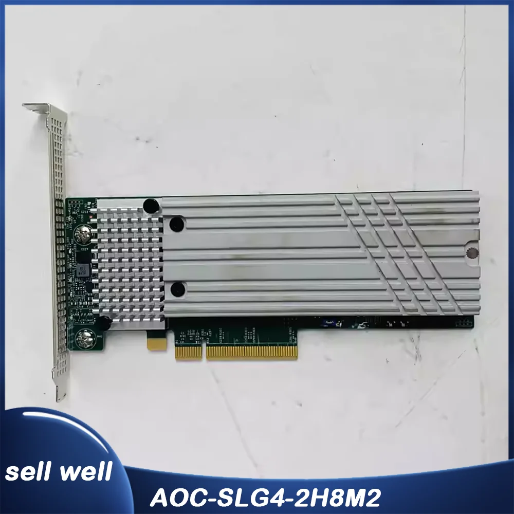Tarjeta de matriz PCIe 4.0x8 NVMe M.2 RAID 0/1 AOC-SLG4-2H8M2