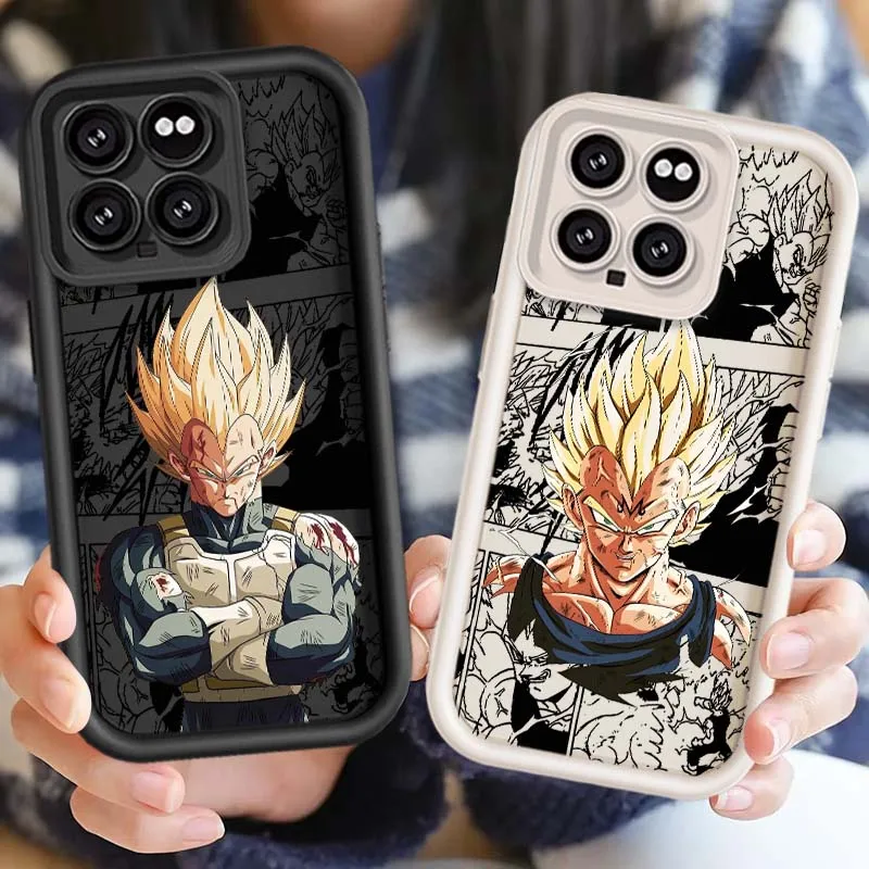 D-Dragon Ball Anime Vegeta Cool funda para Xiaomi Mi 17 15 14 13 12 14T 13T Pro Max Lite ojo escalera funda de teléfono