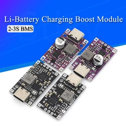 Módulo BMS USB-C para Baterías de Litio 2-3S con Carga Rápida