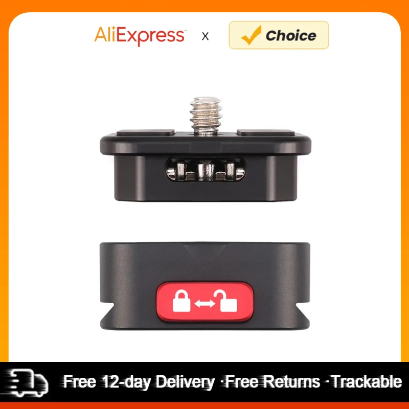 Placa de liberación rápida para trípode, placa QR, adaptador de montaje de cámara, configuración rápida, aleación de aluminio para DSLR, estabilizador de cardán