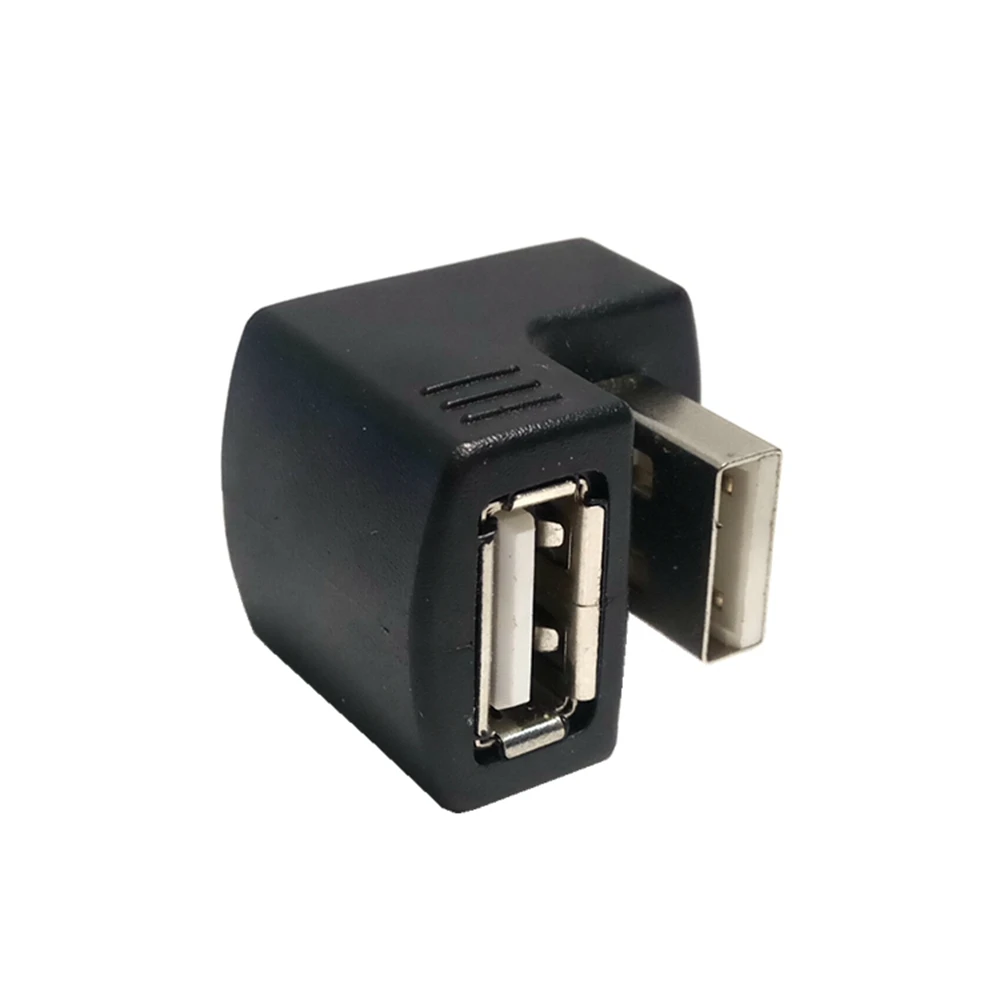 Alta calidad 180 °   Adaptador USB USB 2.0 A macho a B hembra Género Cable de 90 grados Convertidor de extensión en U