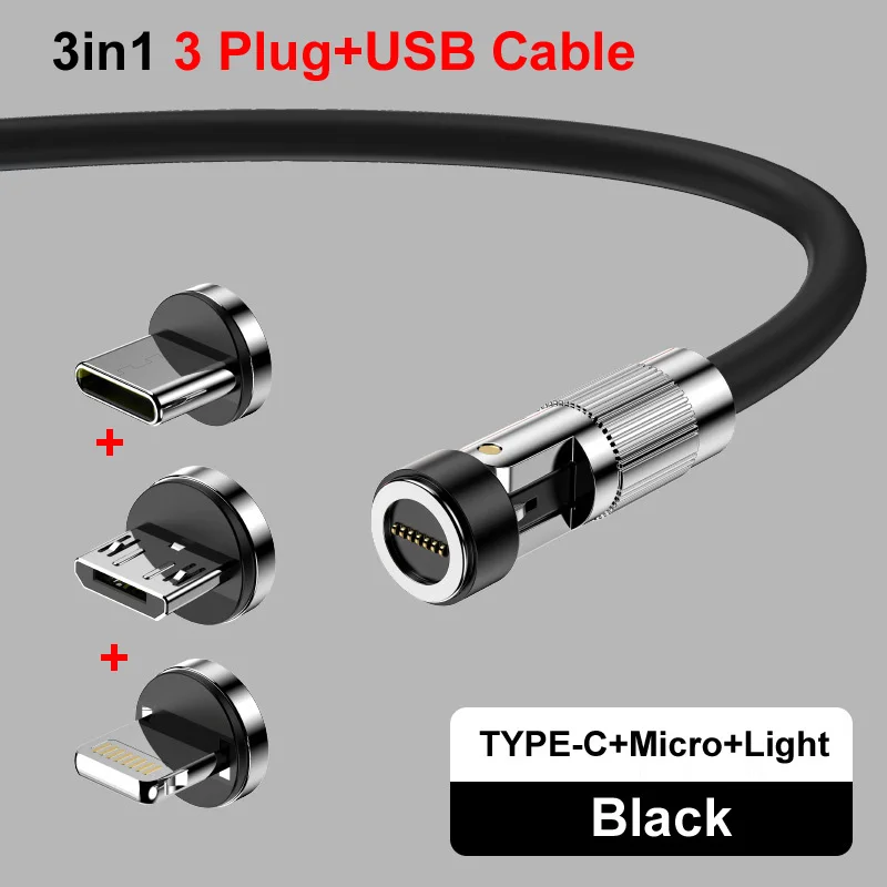 Cable de datos magnético de carga rápida 3 en 1, USB 120W, 6A, TPE suave, Extra grueso, hecho de silicona líquida para teléfono y portátil - imagen 4