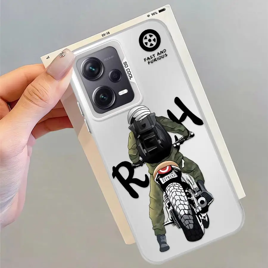 Funda blanda para Xiaomi Redmi Note 12 13 14 Pro Plus 11s 10 11 Pro 10s locomotora masculina de moda - imagen 5
