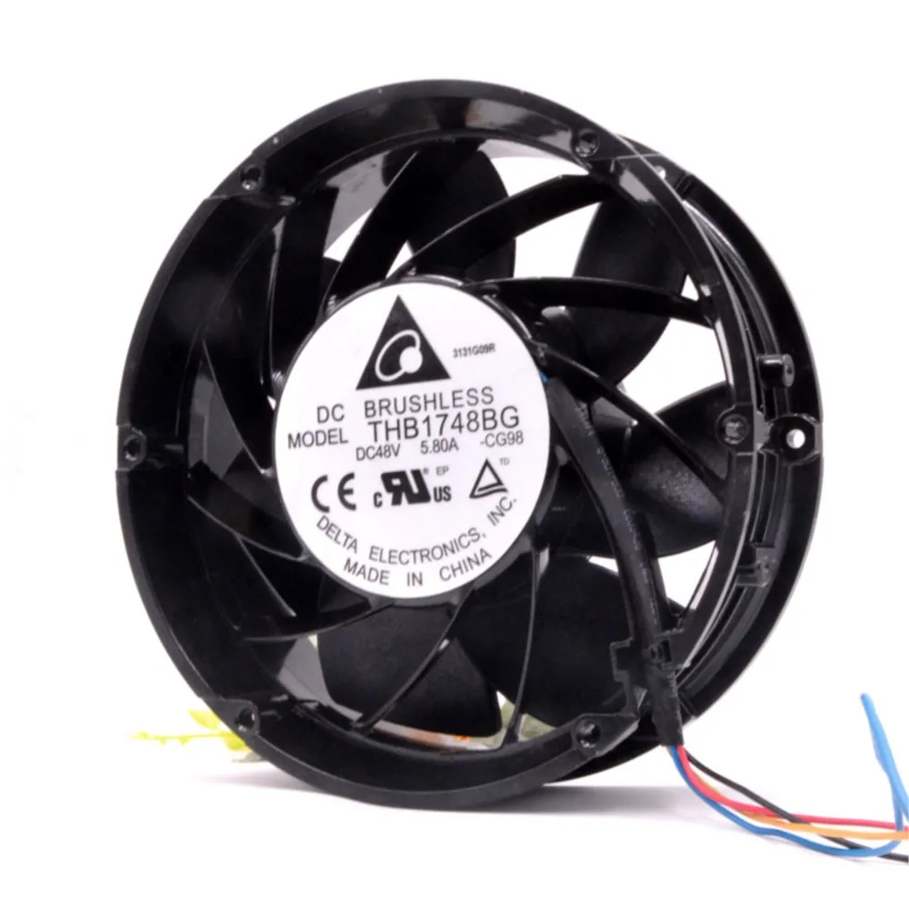 Ventilador axial de 172 mm para ventilador de refrigeración Delta 48 V 5.8 A 17 CM PWM THB1748BG para refrigeración industrial y de centro de datos - imagen 2