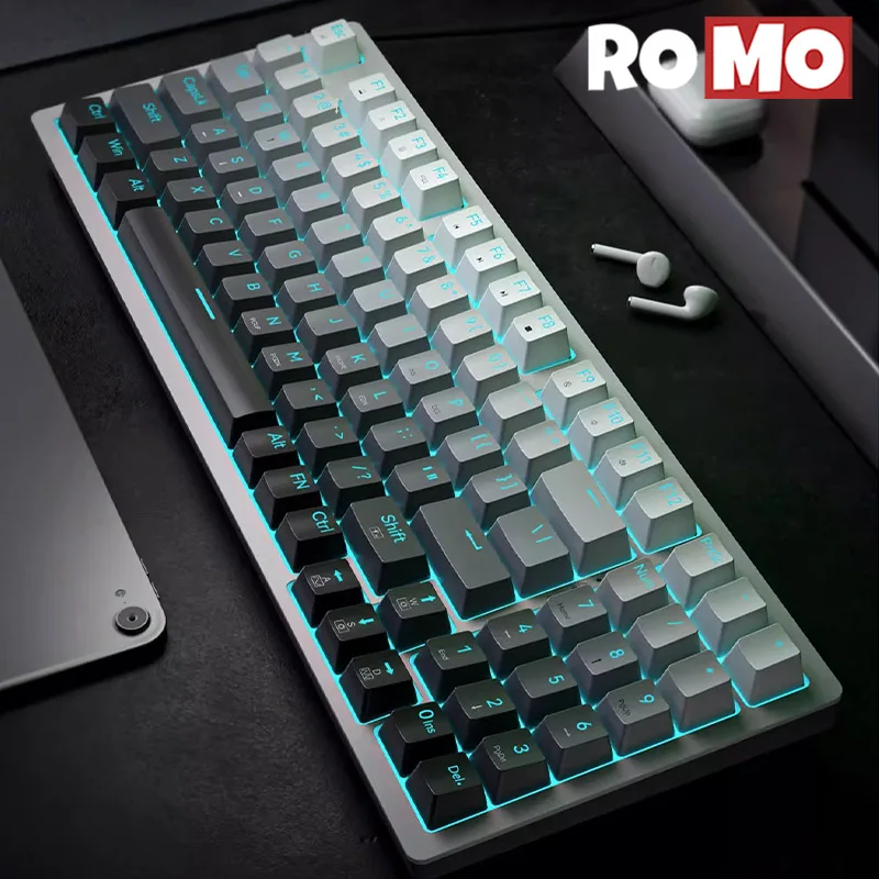 Zifriend ZA94 Teclado mecánico degradado con cable, interfaz tipo C, intercambio en caliente, teclado de oficina, PBT, n-key, teclado para juegos - imagen 2