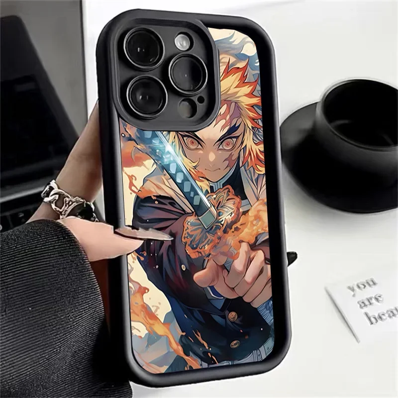Funda de Anime japonés Demon Slayer para Infinix Note 50 40 30 GT20 10 Pro Smart 8 7 9 Hot 50 30 Play Spark 20 GO 2024 silicona S - imagen 3