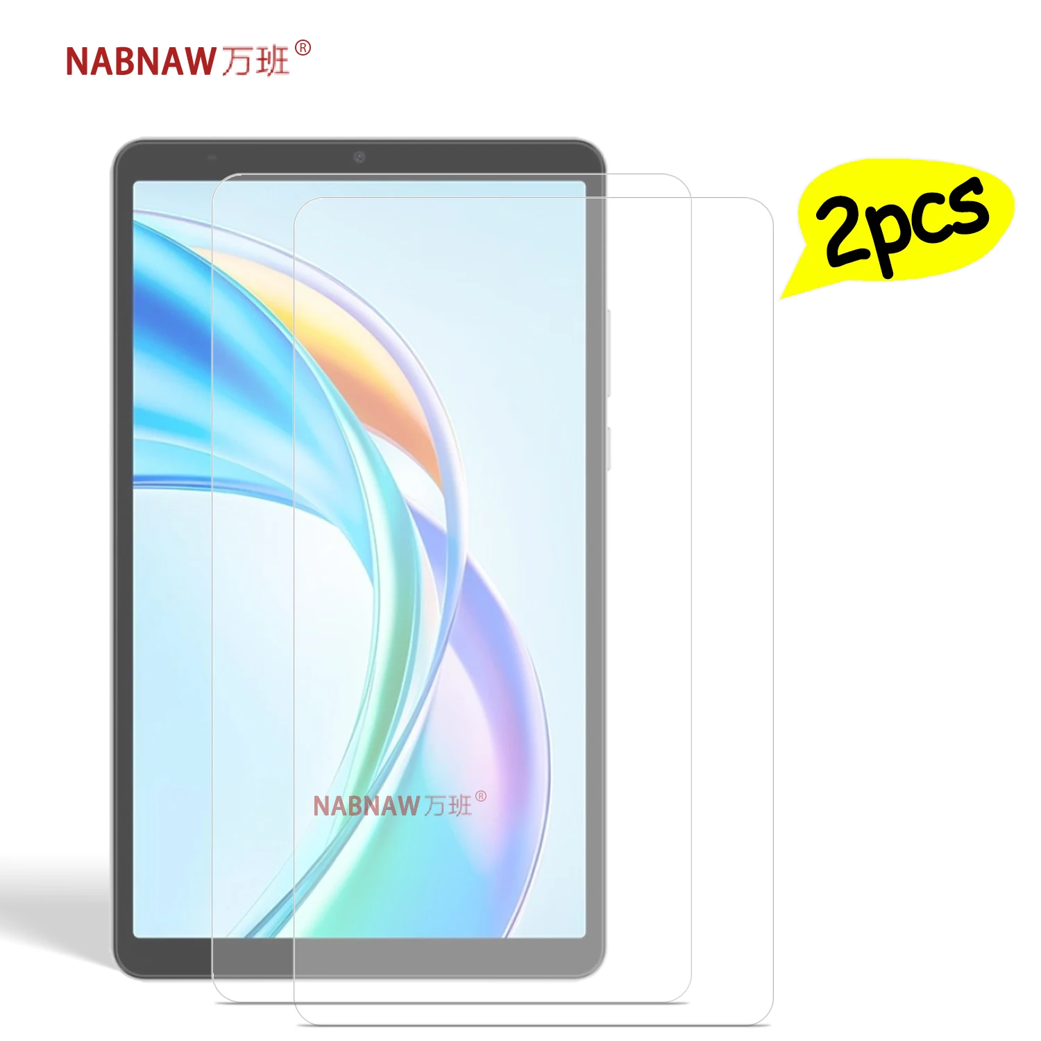 Protector de pantalla de película de vidrio templado Full HD de 2 piezas para Honor Pad X7 8,7 pulgadas 2025 Tablet 9H cubierta sin burbujas - imagen 2