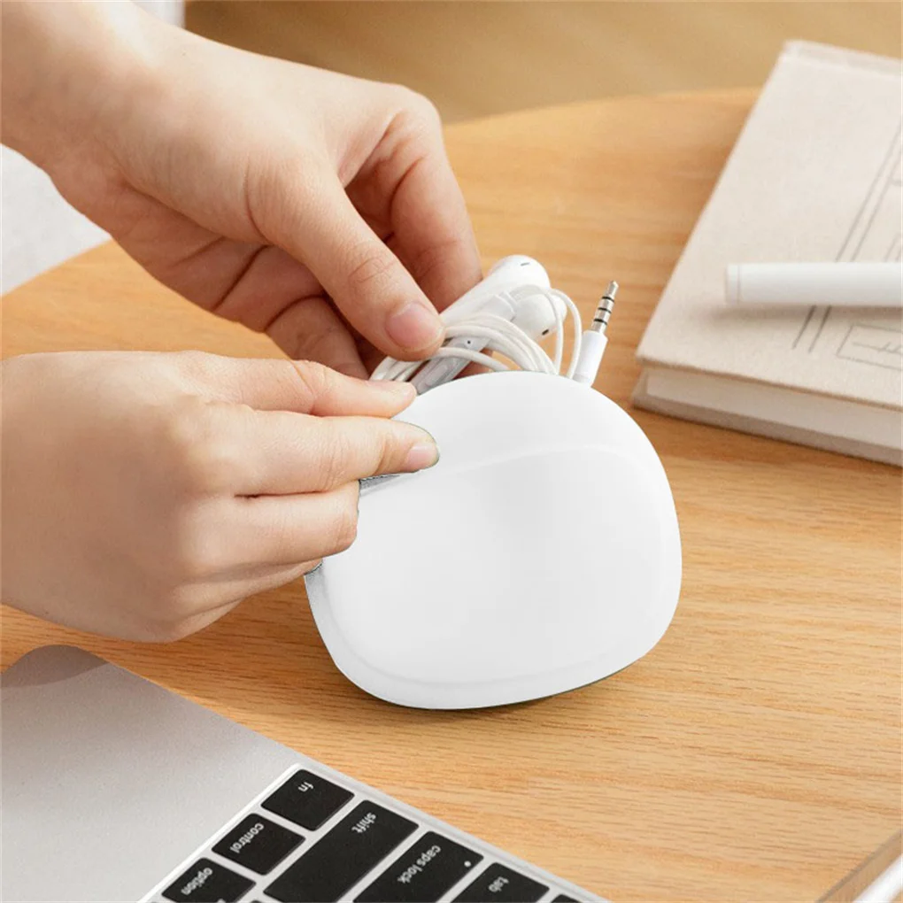 Bolsa de almacenamiento de auriculares con cable, caja organizadora Adorable, organizador de viaje, Color Rojo - imagen 4