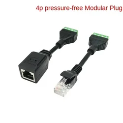 Conector RJ45 hembra bloque terminal cristal sin presión extremo