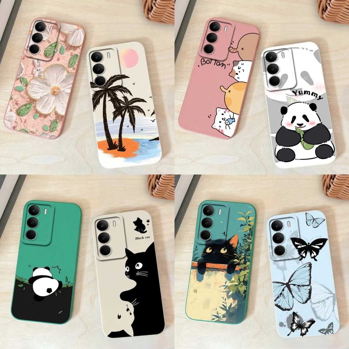 Para Realme C71 4G Funda de teléfono diseño lindo protección completa contraportada para RealmeC71 Funda de silicona líquida suave anticaída