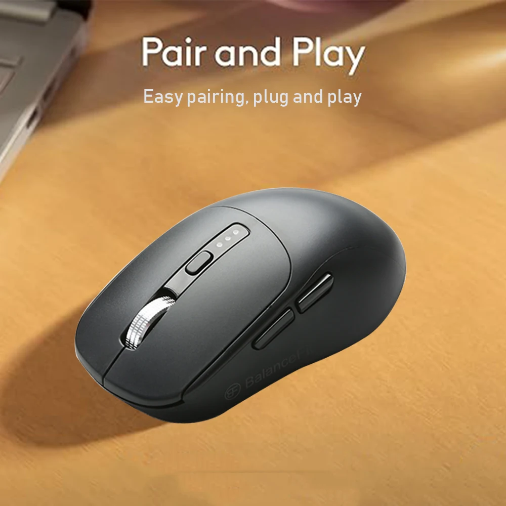 Ratón inalámbrico 2,4G compatible con Bluetooth, ratón ergonómico de modo Dual para ordenador de juegos para PC, portátil, ratón inalámbrico para el hogar y la Oficina - imagen 3