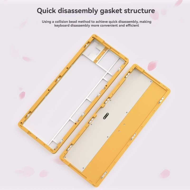 Kit de teclado NEKEYSprig80, junta multimodo inalámbrica personalizada, Kit de teclado mecánico CNC de aluminio de intercambio en caliente, teclado de oficina para juegos - imagen 3