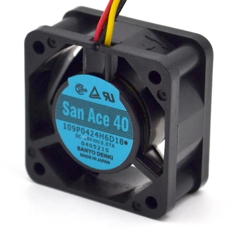 Ventilador de refrigeración 109P0424H6D18, 40mm, 4cm, 24V, 0,07a, 3 cables - imagen 3