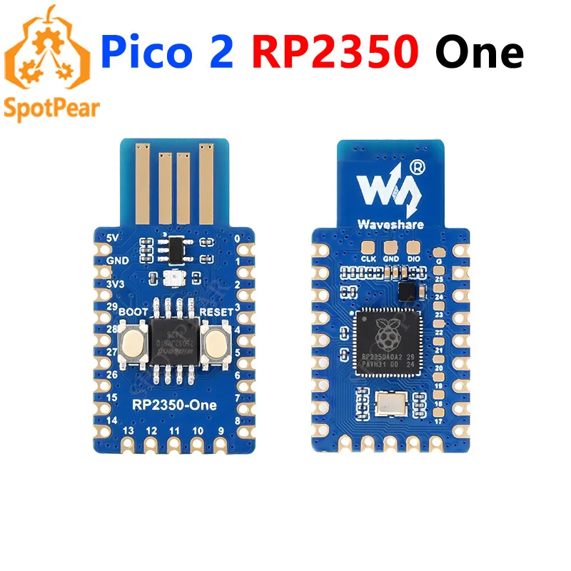 Raspberry Pi Pico 2 RP2350-Una miniplaca tipo A RP2350A