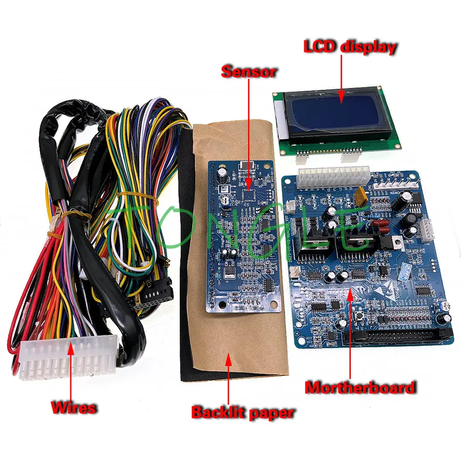 Sensor y pantalla LCD del kit