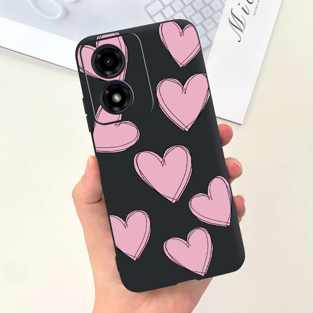 Para Motorola Moto G04 funda bonita niñas girasol pintado cubierta suave TPU funda de teléfono para Motorola G04s MotoG04 MotoG04s bolsas - imagen 4