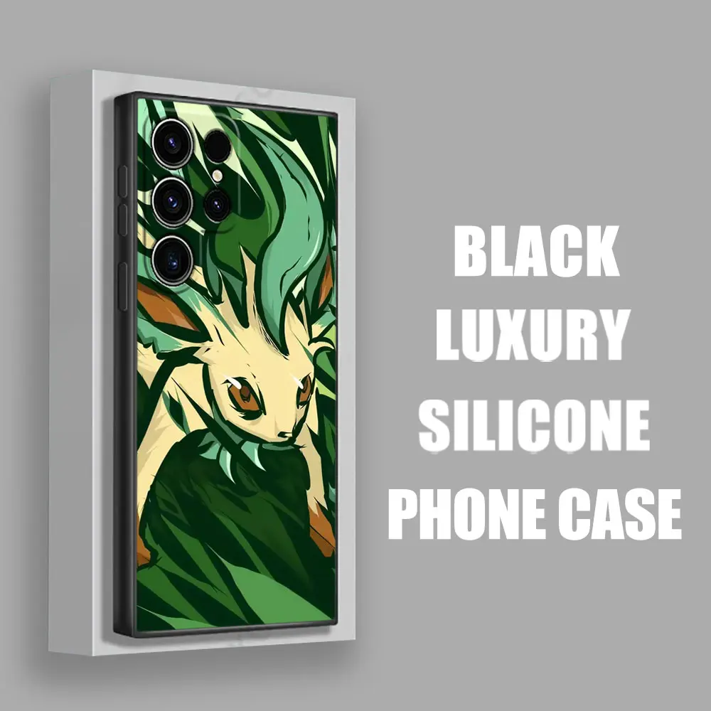 Pokemons Anime Jolteon Leafeon Flareon funda suave S25 para Samsung Galaxy S24 S23 S20 S21 FE S22 S25 Ultra 5G S10 Plus funda de teléfono - imagen 4