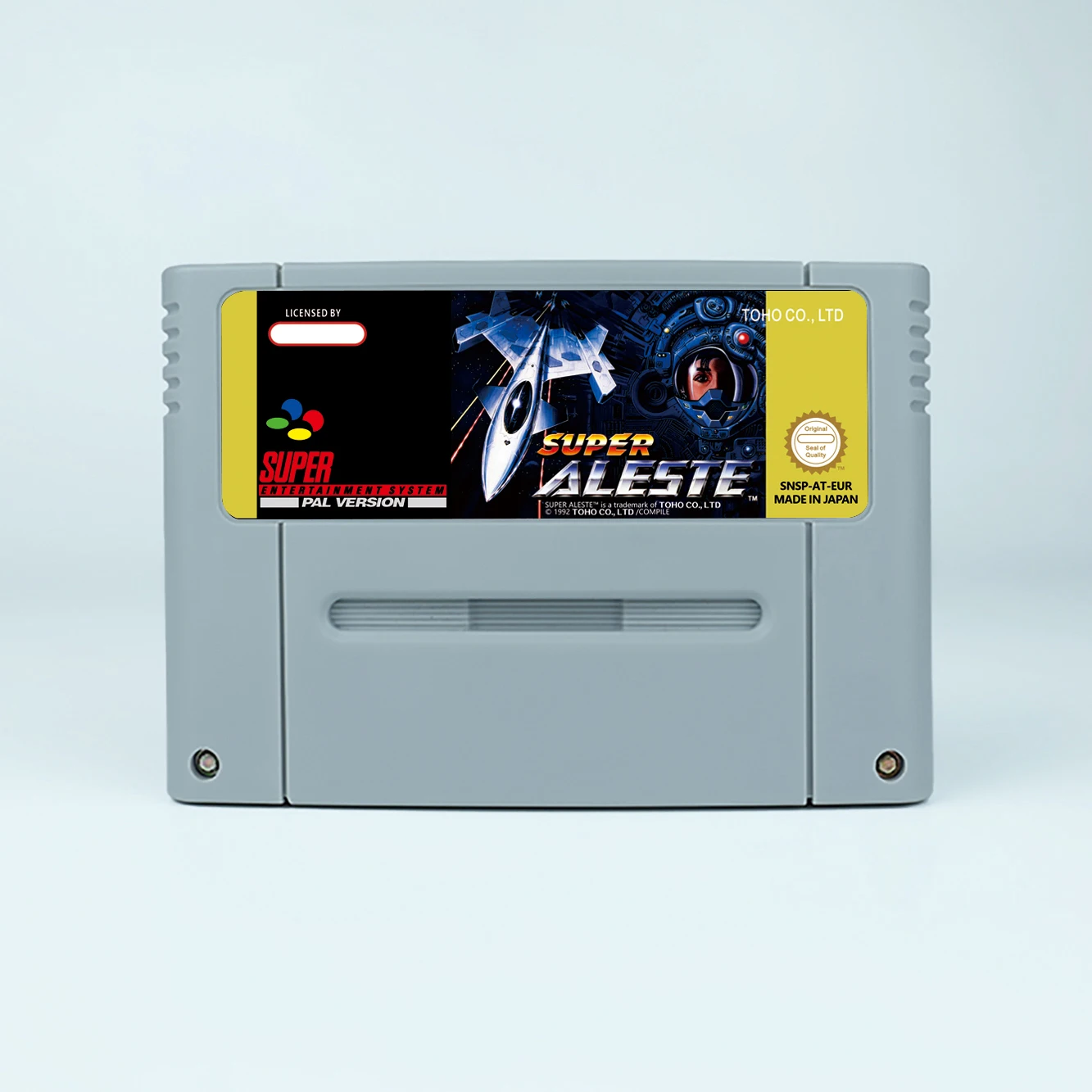Juego de acción Space Megaforce para tarjeta de juego SNES de 16 bits para consola de videojuegos SNES versión EUR PAL para Nintendo