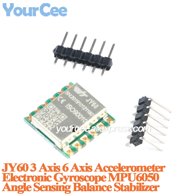 JY60 JY61P JY62 acelerómetro de tres ejes y seis ejes giroscopio electrónico mpu6050 módulo de Sensor estabilizador de equilibrio de detección de ángulo - imagen 2