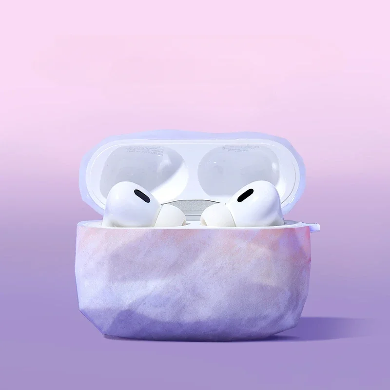 Funda con patrón de diseño para AirPods Pro2 Pro 2 2.a cubierta USB C para AirPods 3 3.a 2 1 Pro Generation con gancho - imagen 3