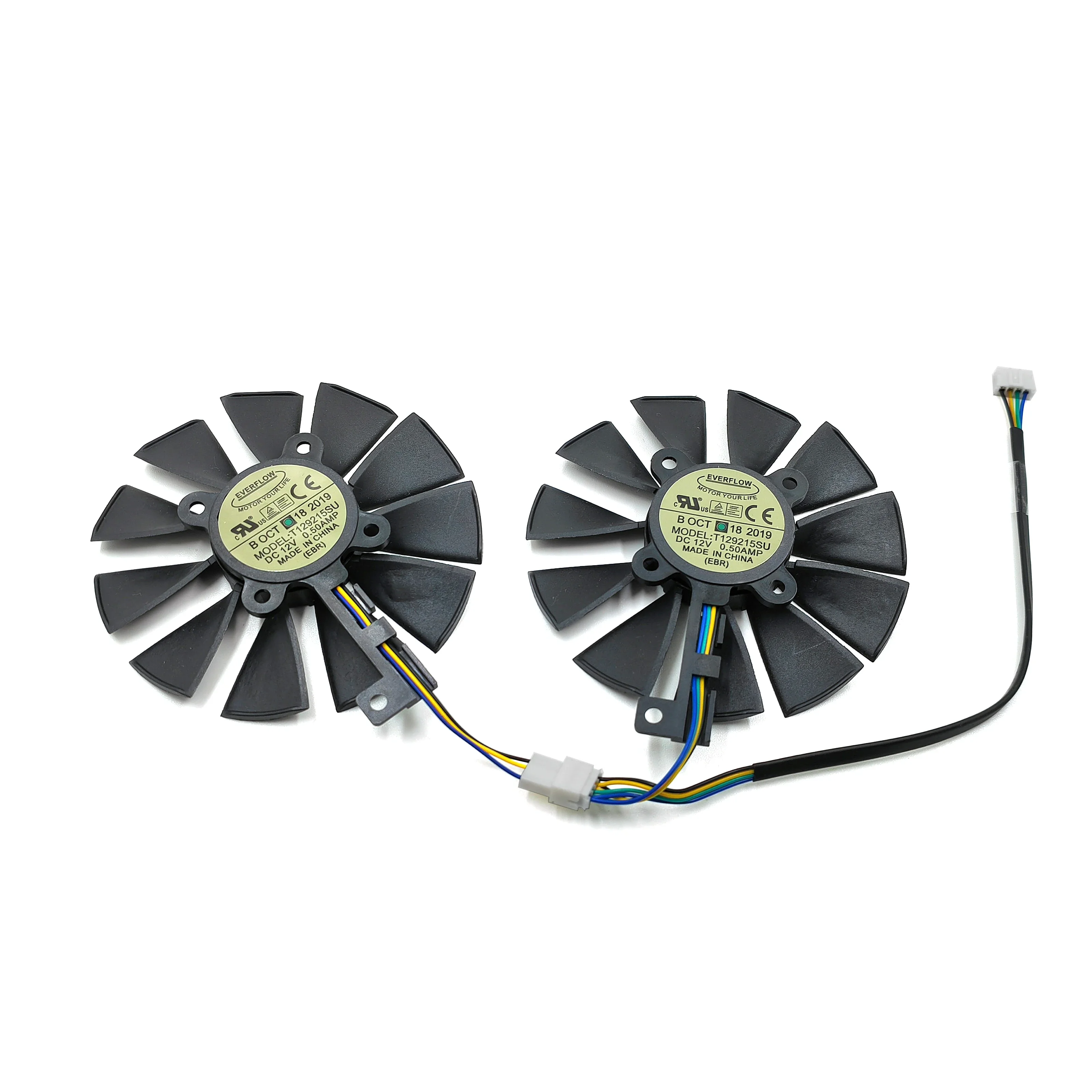 Nuevo ventilador enfriador de 87MM GTX1060 GTX1070 RX480 para ASUS GTX 1060 1070 RX 480 tarjeta gráfica T129215SU PLD09210S12HH ventiladores de refrigeración de 28mm