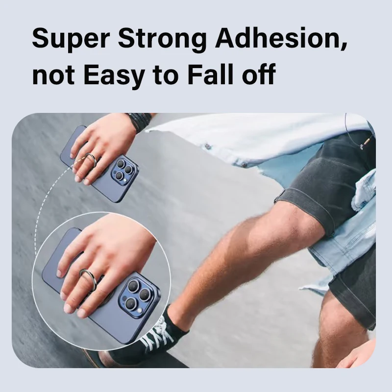 Soporte de teléfono con anillo magnético para teléfono móvil portátil MagSafe, soporte plegable con imán, soporte de agarre extraíble para soporte de iPhone - imagen 4