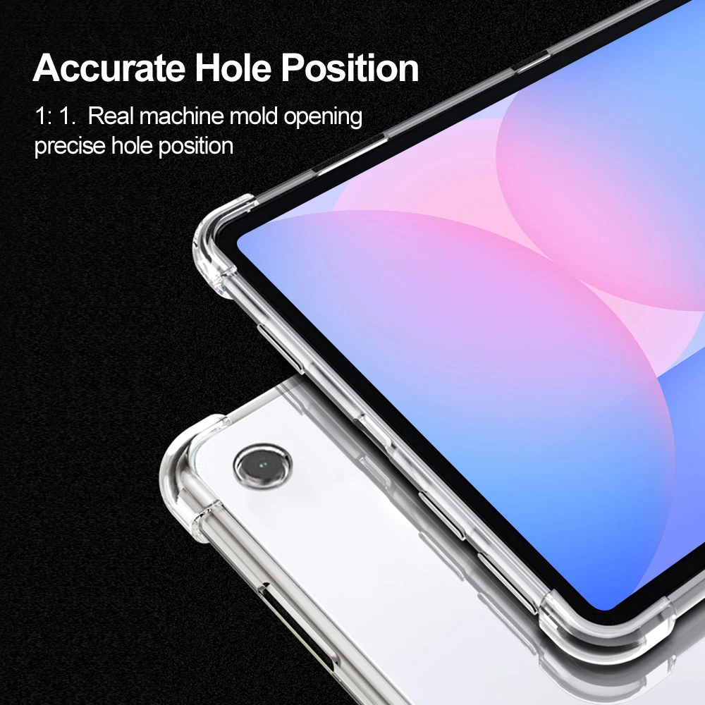 Funda transparente de silicona para Samsung Galaxy Tab A9 Plus S10 Fe S6 Lite S10 Lite A11 A8 S9 FE Plus S7 FE S8 Plus Funda - imagen 3