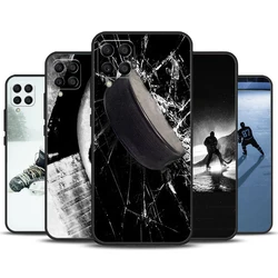 Funda para Samsung Galaxy serie M con diseño de hockey sobre hielo