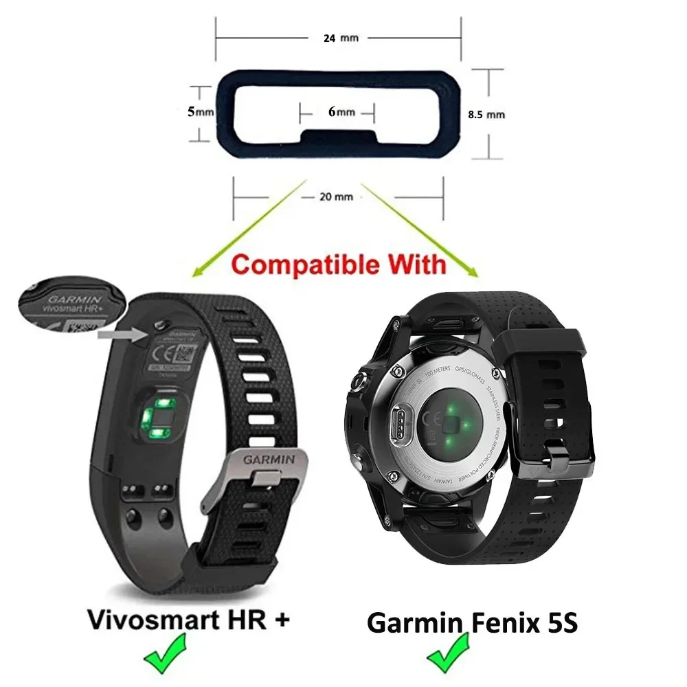 Correas de silicona para reloj, anillos de retención de soporte de seguridad con bucle para Garmin Fenix 6S 6X 6 Pro 5X 5S 5 Plus, accesorios - imagen 3