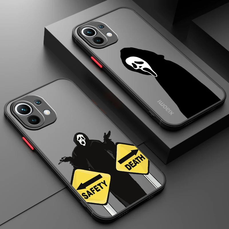 Ghost g-grim r-reaper de dibujos animados, translúcido esmerilado para Xiaomi Mi 13, 12, 12T, 11T, 11, 11i, 10T, 10, 9T, Pro Lite, Ultra, 5G, suave - imagen 2