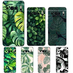 Funda Google Pixel TPU Antigolpes – Diseño Hojas Monstera Verde