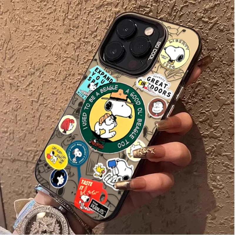 Funda para Samsung Galaxy A34 A14 A13 A23 A55 A15 A35 A25 A05 A05S 5G A24 A54 A53 A33 A32 A52 A52S dibujos animados divertidos Snoopy Graffiti