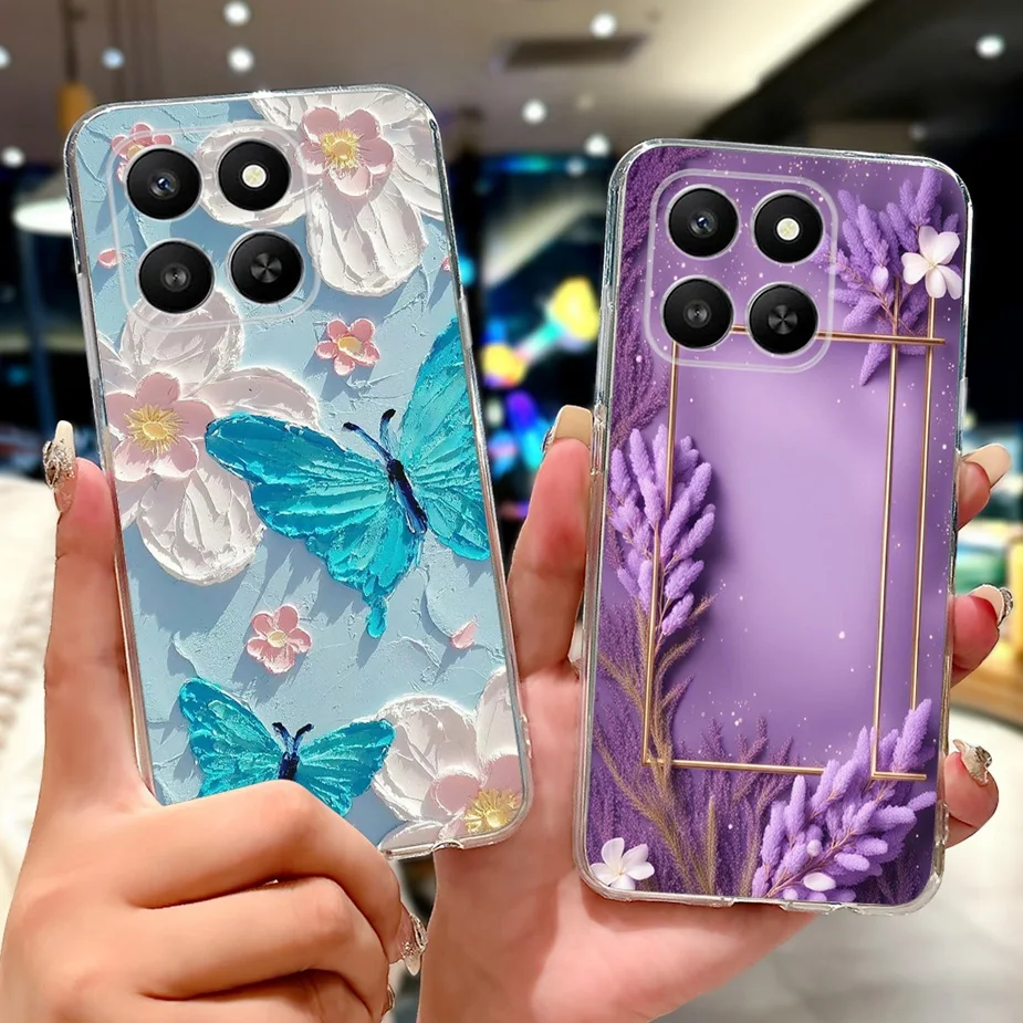 Para Honor 400 Smart 5G funda LGN-NX1 lindo gato pintado funda de silicona suave para Honor X7d 4G HonorX7d 5G Honor400 parachoques inteligente - imagen 3