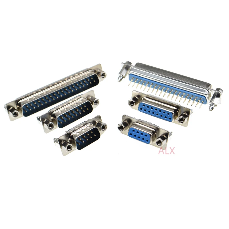 2 uds con tornillo fijo Dp9 Dp15 Dp25 Dp37 conector Pcb macho hembra placa de inserción tipo d-sub Db9 Db15 Db25 Db37 9/15/25/37 pines - imagen 3