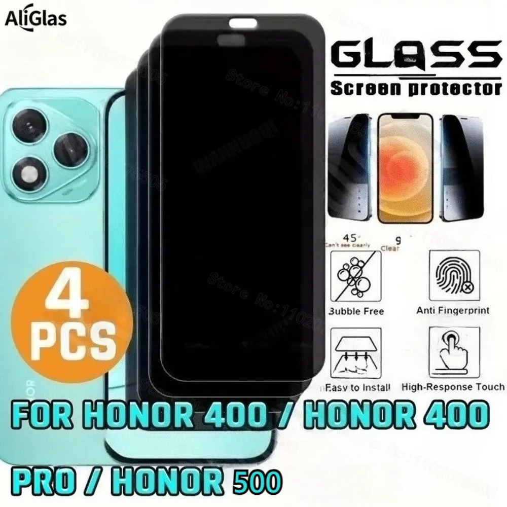 Protector de pantalla de privacidad HD de 4 Uds con protección antiespía para Honor 500 Honor 500 Pro cubierta de dispositivo Protector de pantalla de Honor