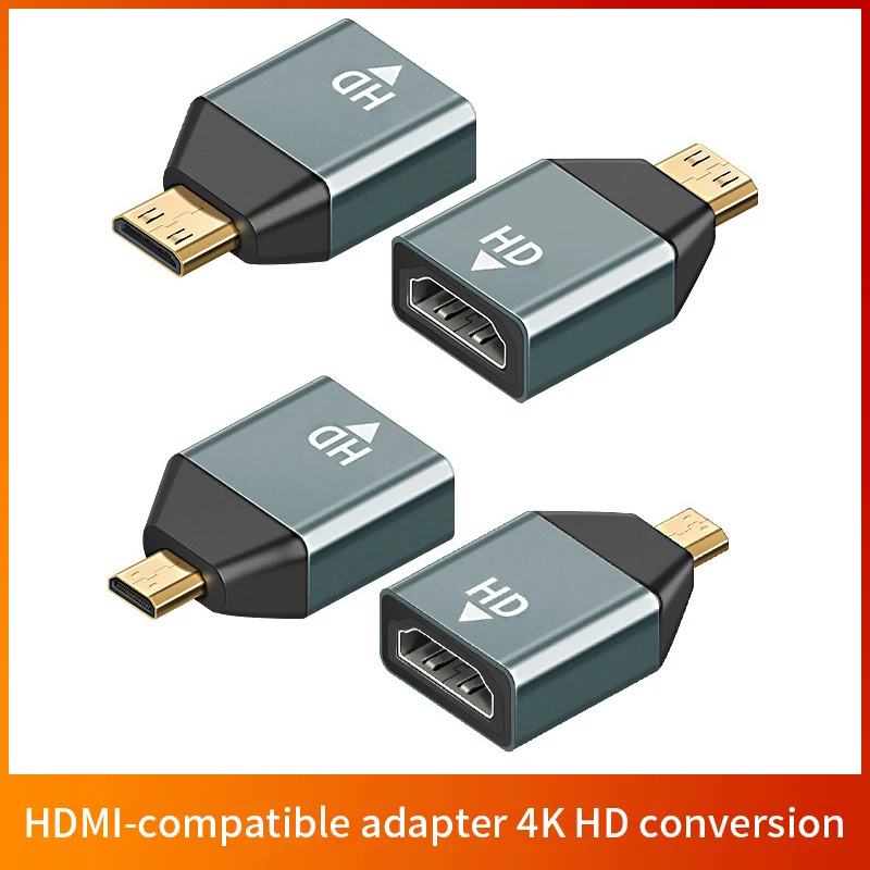Mini adaptador Micro HDMI para ordenador portátil, convertidor compatible con tarjeta gráfica, cámara, Monitor de TV, adaptador HD, transmisión de Audio y vídeo, 4K, 60HZ - imagen 2