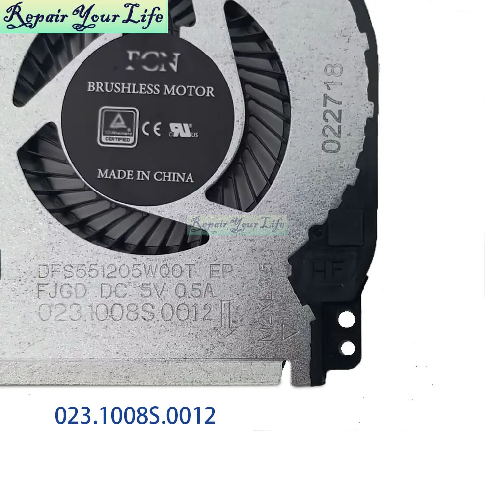 924281 -001 ventilador de refrigeración para CPU de ordenador portátil para HP Pavilion 14-BA 14T-BA 14M-BA TPN-W125 14-BA125CL DFS 551205 WQ0T 023.1008S.0012 - imagen 3