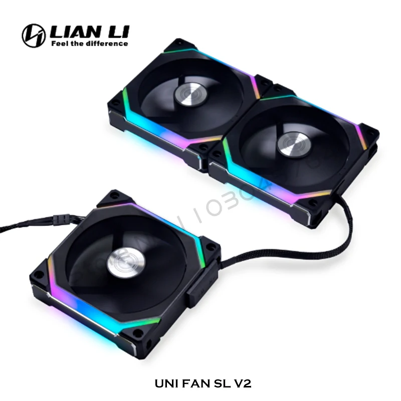 LIAN LI Uni Fan SL120V2 Ventilador RGB Hoja Inversa Blanco/Negro - imagen 4