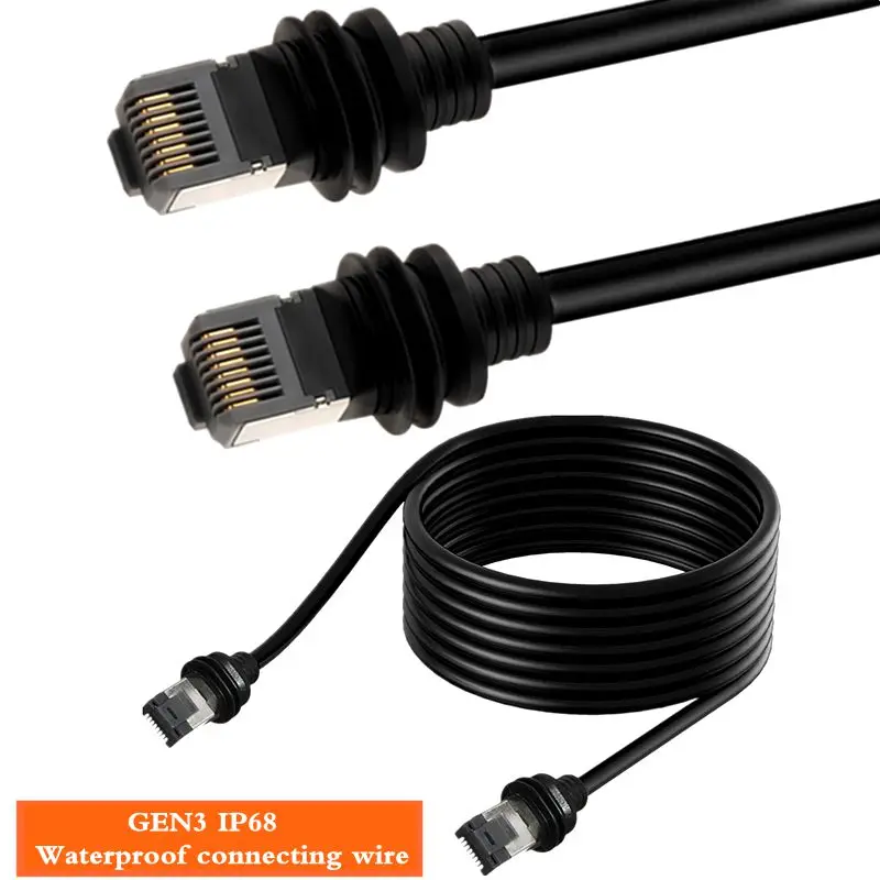 Gen3 V3 Cable GEN3 V3 a RJ45 Gigabit Ethernet Cable de red IP68 Cable impermeable al aire libre
