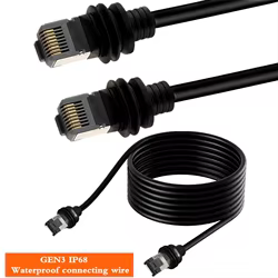 Gen3 V3 Cable GEN3 V3 a RJ45 Gigabit Ethernet Cable de red IP68 Cable impermeable al aire libre