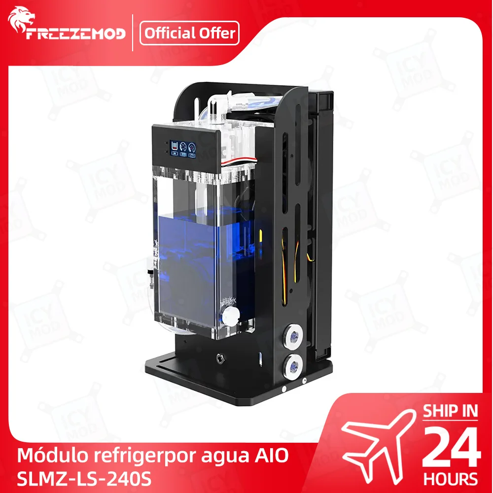 FREEZEMOD-Instrumento Industrial con alarma, módulo refrigerado por agua incorporado, bomba de agua y tanque de agua, SLMZ-LS-240S integrado de 12/24V