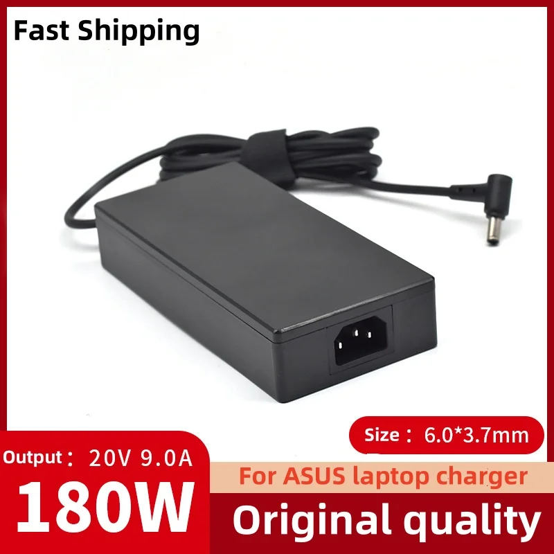 20V 9A 180W 6,0*3,7 MM cargador ADP-180TB H adaptador de CA para ordenador portátil para Asus ROG Zephyrus G14 G15 GA401IV GA502DU TUF505DU FX506L A17