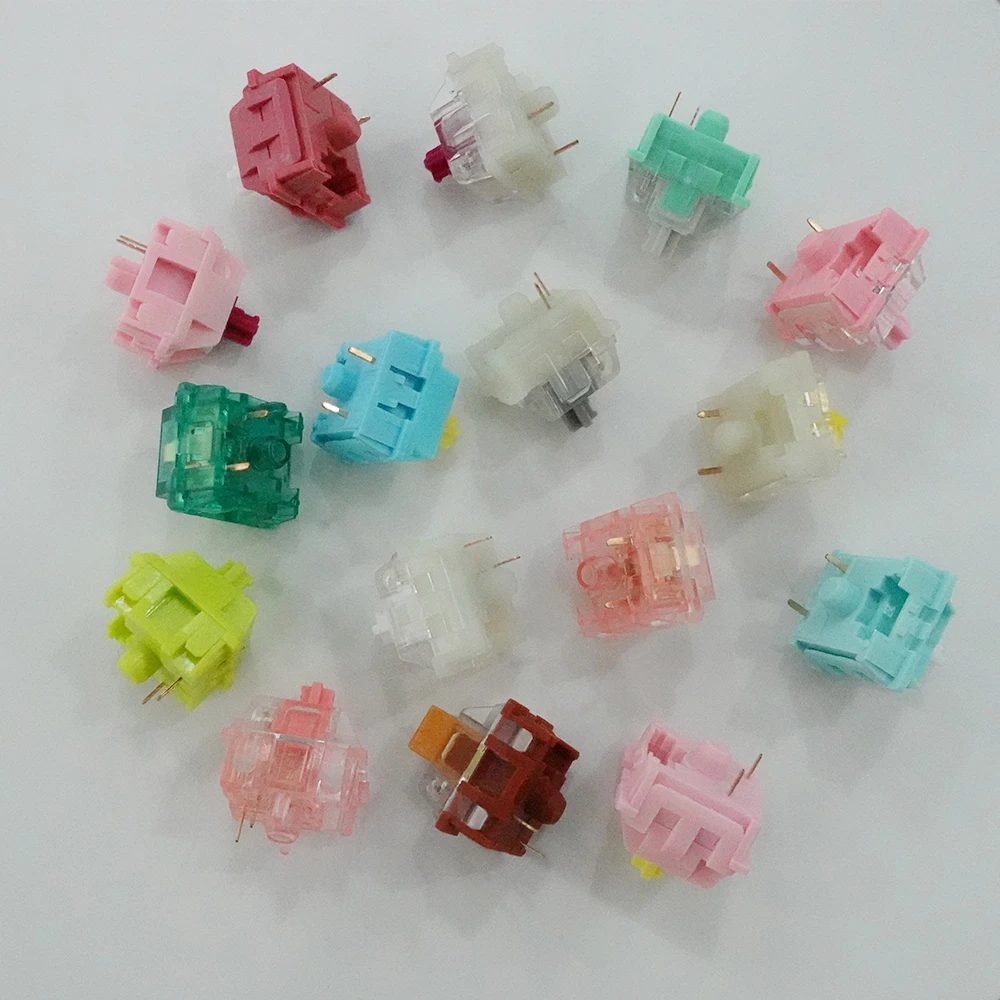 Interruptor táctil lineal KTT Kang White V3 Holy Panda Sea Salt Lemon Mints Rose Darling para interruptores de teclado mecánico
