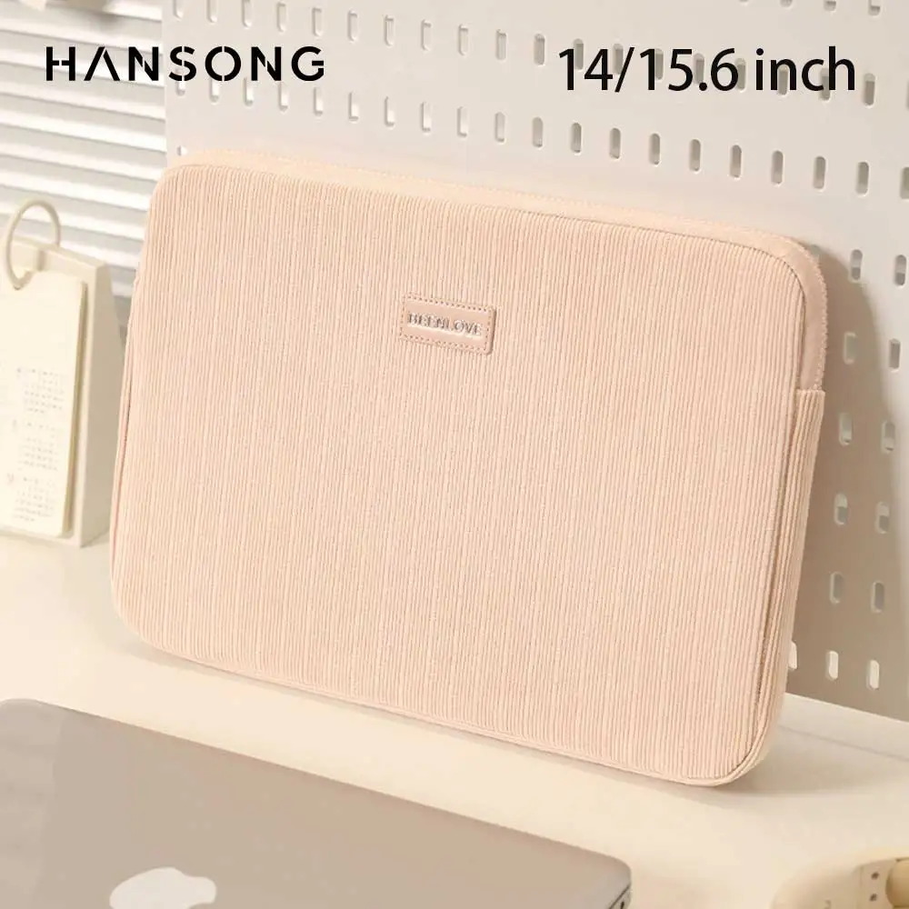 2025 nueva bolsa para ordenador portátil adecuada para Huawei Apple 14 pulgadas 15,6 pulgadas bolsa interior de pana portátil para viajes de negocios - imagen 2