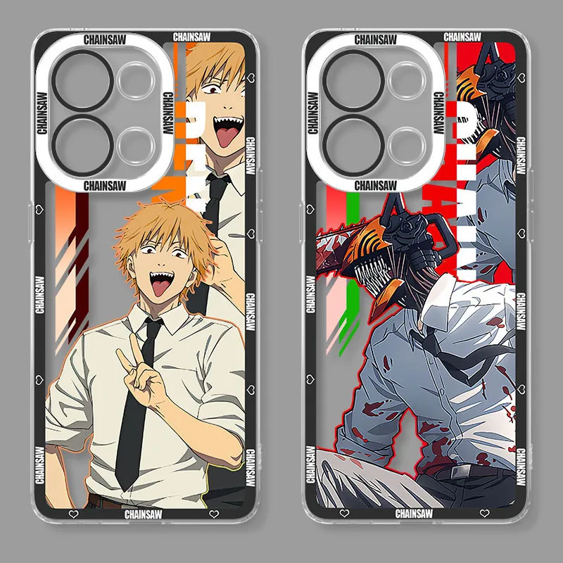 Funda de silicona para motosierra Pochita Denji, carcasa transparente para OnePlus 8, 8T, 9, 9T, 10 Pro, 9R, 9RT, Nord, One Plus 1 + 9R, 1 + 8, 1 + 8T, 1 + 10Pro