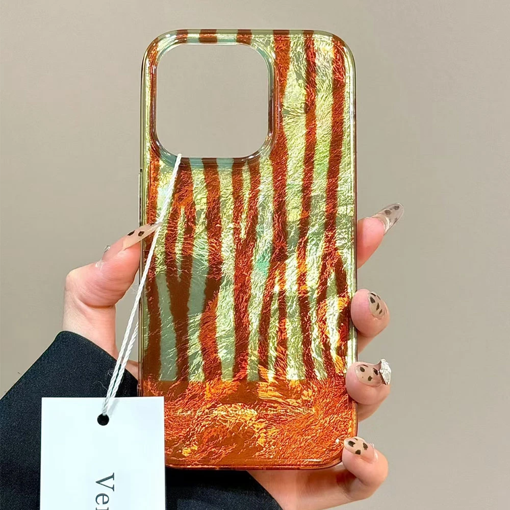  ﻿ Funda de teléfono Retro con rayas marrones para mujer, funda para Xiaomi Redmi Note 14 13 12 11 11S 10 10S 8 9 Pro 15C 9C 13C 14C A3 A3X 9C A1 15 - imagen 4