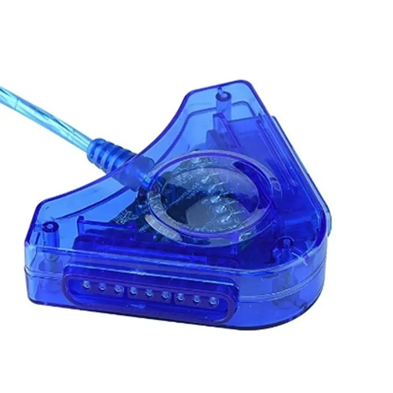 Adaptador USB triangular de doble puerto para mando de PS2 a convertidor de controlador de PC PS3 - imagen 5