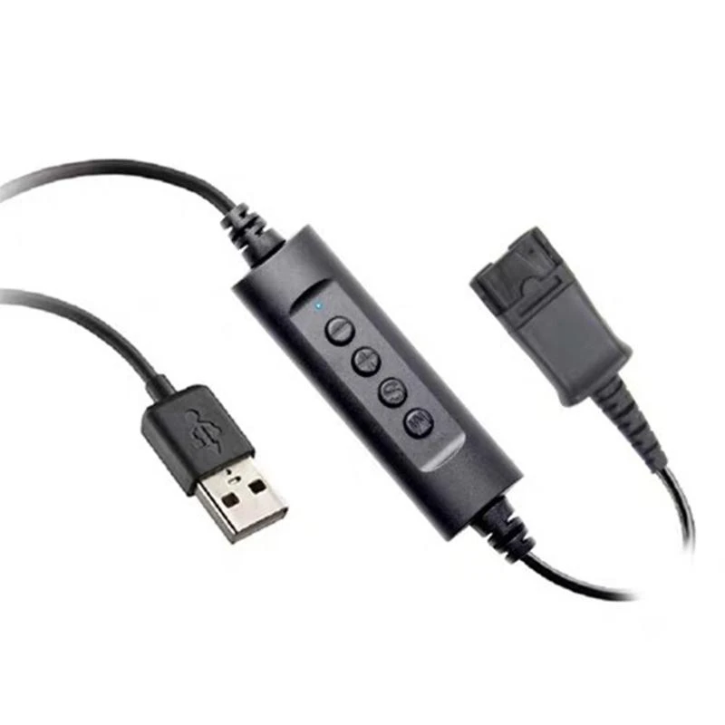 Cable QD de desconexión rápida para auriculares, Cable adaptador USB con ajustador de volumen, accesorio de Cable adaptador de auriculares USB-QD - imagen 4