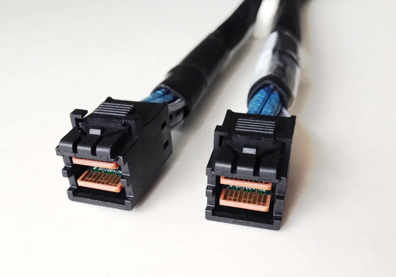 Mini Cable SAS HD SFF 8643, adaptador de Cable SFF-8643 interno SAS de 40cm a 8643 Molex para disco duro de ordenador - imagen 3