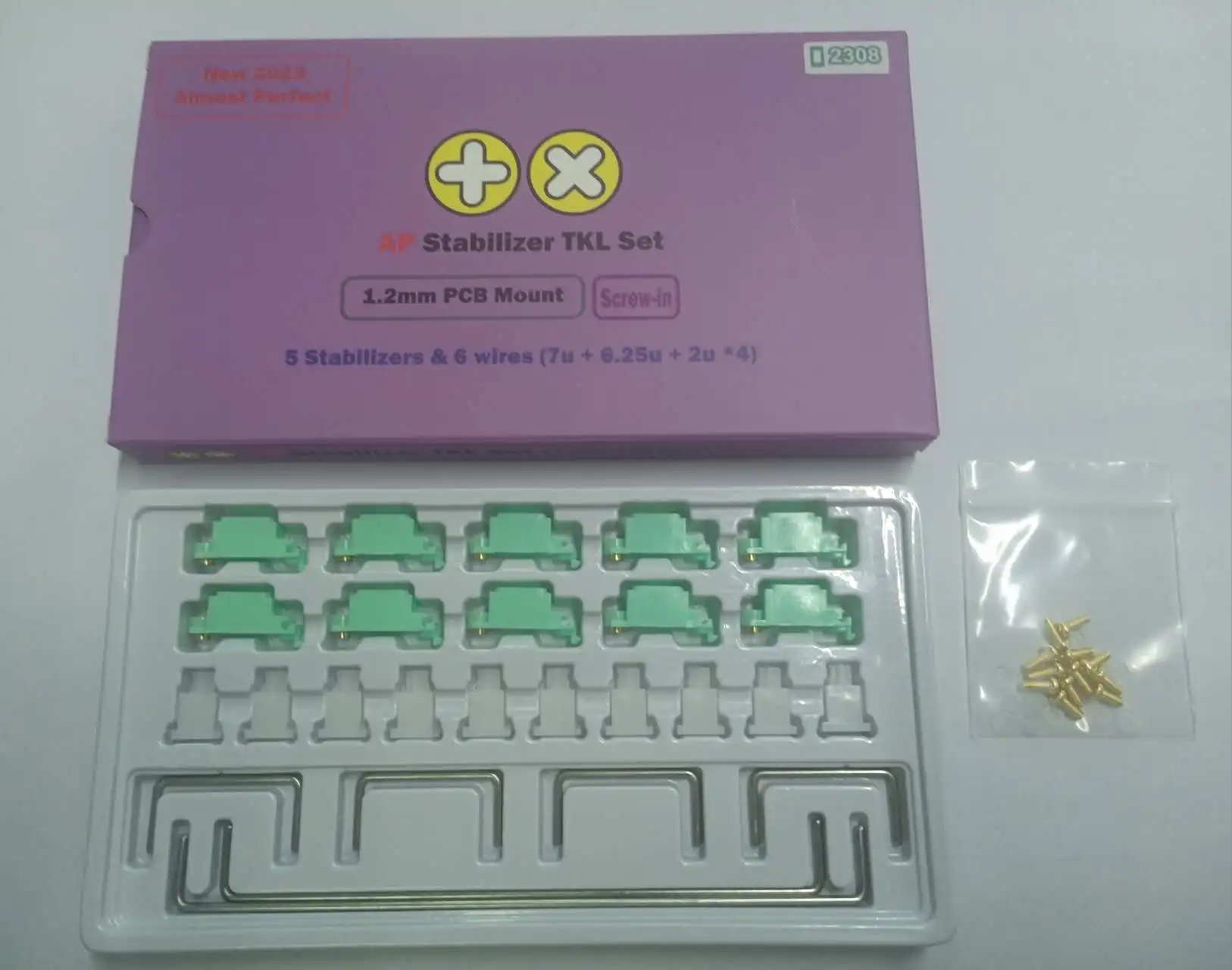 TX-tornillo estabilizador montado en PCB, 1,6 T, Teclado mecánico, Stabs para teclado Tofu60, bricolaje, última versión - imagen 5